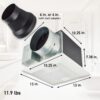 Panasonic WhisperGreen Select Ceiling Mount Exhaust Fan with LED Light, Customizable, 50-80-110 CFM, FV-0511VKL3