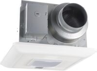Panasonic WhisperSense Ceiling Mount Bathroom Exhaust Fan with LED Light, Motion & Humidity Sensors, 50-80-110 CFM, FV-0511VQCL1