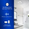 Panasonic WhisperValue Ceiling/Wall Mount Dual Speed Bathroom Exhaust Fan, 30 to 100 CFM, FV-0810VSS1