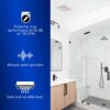 Panasonic WhisperWarm Ceiling Mount Bathroom Exhaust Fan with Heater, 50-80-110 CFM, FV-0511VH1