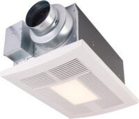 Panasonic WhisperWarm Ceiling Mount Bathroom Exhaust Fan with LED Light & Heater, 50-80-110 CFM, FV-0511VHL1