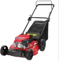 PowerSmart 21" 3-in-1 Push Lawn Mower, 144cc Engine,Mulching, Bagging, Discharging, High Wheels, Lightweight and Easy Assembly,6 Cutting Height, Lightweight,for Garden Yard