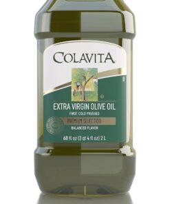 Premium Selection Extra Virgin Olive Oil, 68 Oz - First Cold Pressed, Ideal for Roasting, Baking, Dressings - Imported from Italy by Colavita