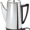 Presto 02811 Stainless Steel Electric Coffee Percolator - 12-Cups, Easy-Pour Spout, Stay-Cool Handle, Make 2-12 Cups