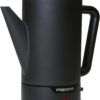 Presto 02815 12-Cup Cordless Coffee Percolator - Stainless Steel, Modern Design, Easy Pour Spout, Stay-Cool Handle, Matte-Black