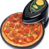 Presto 03434 Pizzaz Plus Rotating Oven - 12-Inch, Countertop Pizza Oven, Nonstick Tray, Top and Bottom Heating Elements, Easy to Clean, Green/Gold