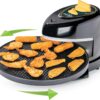 Presto 03434 Pizzaz Plus Rotating Oven - 12-Inch, Countertop Pizza Oven, Nonstick Tray, Top and Bottom Heating Elements, Easy to Clean, Green/Gold