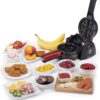 Presto 03512 Stuffler Stuffed Waffle Maker, Belgian, Large, Black