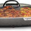 Presto 06858 16-Inch Slimline Electric Skillet with Glass Cover - Nonstick, Adjustable Temperature, Black