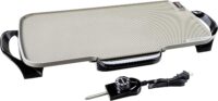 Presto 07062-22-Inch Ceramic Removable Handles Electric Griddle, Grey Ceramic
