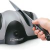 Presto 08800 EverSharp Electric Knife Sharpener, 2-Stage System, Silver/Black