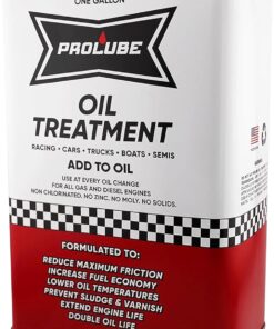 Prolube Oil Treatment - Engine Oil Additive for Gas & Diesel Engines - Reduces Wear, Noise, Vibration - Boosts Fuel Economy & Horsepower - Works on Transmissions & Differentials (1Gallon)