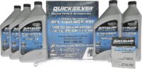 Quicksilver 4-Stroke Oil Change Kit – for Mercury Outboard Engines – 15, 20, 25, 30, 40, 50, 60, 75, 90, 115, 150, 175, 200, 225, 250, 300, 350, 400 HP