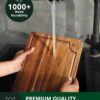 ROYAL CRAFT WOOD Acacia Wood Cutting Boards Set of 3 – Premium Wooden Cutting Boards for Kitchen Meal Prep & Serving - Charcuterie & Chopping Butcher Block for Meat with Deep Juice Groove Side Handles