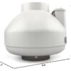 RadonAway RP145c Radon Fan P/N 23030-1 Inlet/Outlet Diameter of 4.5 RadonAway RP145c Radon Fan P/N 23030-1 Inlet/Outlet Diameter of 4.5