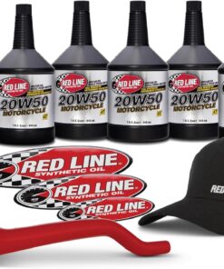 Red Line 90226 20W50 Powersport Motor Oil V-Twin - 1 Powerpack Kit
