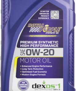 Royal Purple (06020-6PK API-Licensed Heavy Duty SAE 0W-20 High Performance Synthetic Motor Oil - 1 Quart, (Case of 6)