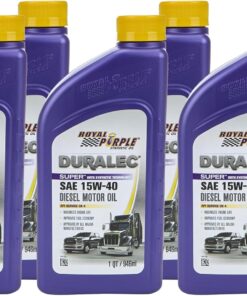 Royal Purple (06154-6PK API-Licensed Heavy Duty CJ-4 SAE 15W-40 High Performance Synthetic Motor Oil - 1 Quart, (Case of 6)