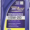 Royal Purple (06520-6PK API-Licensed Heavy Duty SAE 5W-20 High Performance Synthetic Motor Oil - 1 Quart, (Case of 6)