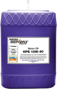 Royal Purple 35140 HPS 10W-40 High Performance Street Synthetic Motor Oil with Synerlec - 5 Gallon