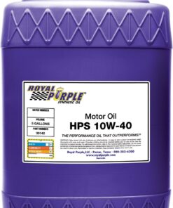 Royal Purple 35140 HPS 10W-40 High Performance Street Synthetic Motor Oil with Synerlec - 5 Gallon