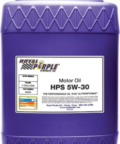 Royal Purple 35530 HPS 5W-30 High Performance Street Synthetic Motor Oil with Synerlec - 5 Gallon