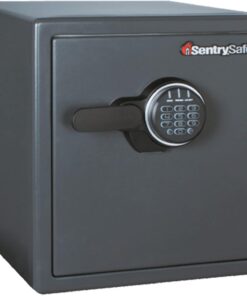 SentrySafe Black Fireproof Safe with Digital Push Button Keypad, Home Safe For Money, Documents, and other Valuables, 1.23 Cubic Feet, SF123ES