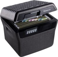 SentrySafe Charcoal Gray Waterproof and Fireproof Safe, Lock Box with Keypad for Documents and Hanging File Folders, Exterior: 14.1 x 16.6 x 13.8 Inches, ‎FHW40300