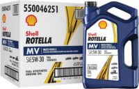 Shell Rotella MV Multi-Vehicle Full Synthetic 5W-30 Diesel Engine Oil, 1 Gallon (3 Pack)