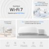 TP-Link Deco 7 BE25 Dual-Band BE5000 WiFi 7 Mesh Wi-Fi System | 4-Stream 5 Gbps, 240 Mhz Channels | Covers up to 4,600 Sq.Ft | 2X 2.5G Ports Wired Backhaul | VPN,MLO, AI-Roaming, HomeShield, 2-Pack TP-Link Deco 7 BE25 Dual-Band BE5000 WiFi 7 Mesh Wi-Fi System | 4-Stream 5 Gbps, 240 Mhz Channels | Covers up to 4,600 Sq.Ft | 2X 2.5G Ports Wired Backhaul | VPN,MLO, AI-Roaming, HomeShield, 2-Pack