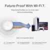 TP-Link Deco 7 BE25 Dual-Band BE5000 WiFi 7 Mesh Wi-Fi System | 4-Stream 5 Gbps, 240 Mhz Channels | Covers up to 4,600 Sq.Ft | 2X 2.5G Ports Wired Backhaul | VPN,MLO, AI-Roaming, HomeShield, 2-Pack TP-Link Deco 7 BE25 Dual-Band BE5000 WiFi 7 Mesh Wi-Fi System | 4-Stream 5 Gbps, 240 Mhz Channels | Covers up to 4,600 Sq.Ft | 2X 2.5G Ports Wired Backhaul | VPN,MLO, AI-Roaming, HomeShield, 2-Pack