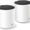 TP-Link Deco X55 AX3000 WiFi 6 Mesh System - Covers up to 4500 Sq.Ft, Replaces Wireless Router and Extender, 3 Gigabit Ports per Unit, Supports Ethernet Backhaul, Deco X55(2-Pack)