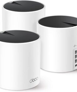 TP-Link Deco X55 AX3000 WiFi 6 Mesh System - Covers up to 6500 Sq.Ft, Replaces Wireless Router and Extender, 3 Gigabit Ports per Unit, Supports Ethernet Backhaul, Deco X55(3-Pack)