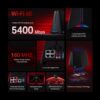TP-Link Tri-Band AXE5400 Wi-Fi 6E Gaming Router Archer GXE75 | 6-Stream 5.4 Gbps | 1×2.5G + 4×1G Ports, USB 3.0 | Exclusive Acceleration, Gaming Port & Panel, RGB Lighting | EasyMesh, HomeShield TP-Link Tri-Band AXE5400 Wi-Fi 6E Gaming Router Archer GXE75 | 6-Stream 5.4 Gbps | 1×2.5G + 4×1G Ports, USB 3.0 | Exclusive Acceleration, Gaming Port & Panel, RGB Lighting | EasyMesh, HomeShield
