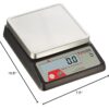 Taylor TE10FT 11-Pound Commercial Digital Portion Control Scale, 11 lb (5 kg) in 0.1 oz (1 g) Food and Cooking Scale, Tare and Hold Function, NSF, Stainless Steel Platform