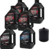 V-Twin Oil Change Kit Synthetic w/Black Filter, Twin Cam