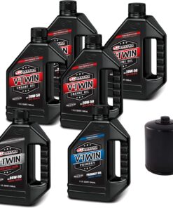 V-Twin Oil Change Kit Synthetic w/Black Filter, Twin Cam