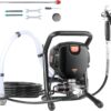 VEVOR 750W Stand Airless Paint Sprayer, 3000PSI High Efficiency Electric Airless Sprayer, Fine and Even Painting Effect, Handheld Paint Sprayers for Home Interior and Exterior Furniture and Fences