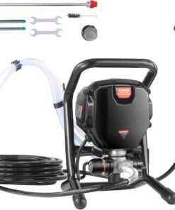 VEVOR 750W Stand Airless Paint Sprayer, 3000PSI High Efficiency Electric Airless Sprayer, Fine and Even Painting Effect, Handheld Paint Sprayers for Home Interior and Exterior Furniture and Fences