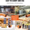 VEVOR Air Mover Blower Fan 12 Inch, 3198CFM 585W with 16.4ft Flexible Duct, Industrial Portable Ventilator Blower/Exhaust, Orange VEVOR Air Mover Blower Fan 12 Inch, 3198CFM 585W with 16.4ft Flexible Duct, Industrial Portable Ventilator Blower/Exhaust, Orange
