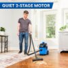 Vacmaster 4 Gallon, 5 Peak HP with 2-Stage Industrial Motor Wet/Dry Floor Vacuum, VF408, Blue Vacmaster 4 Gallon, 5 Peak HP with 2-Stage Industrial Motor Wet/Dry Floor Vacuum, VF408, Blue