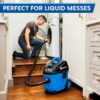 Vacmaster 4 Gallon, 5 Peak HP with 2-Stage Industrial Motor Wet/Dry Floor Vacuum, VF408, Blue Vacmaster 4 Gallon, 5 Peak HP with 2-Stage Industrial Motor Wet/Dry Floor Vacuum, VF408, Blue