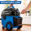 Vacmaster 4 Gallon, 5 Peak HP with 2-Stage Industrial Motor Wet/Dry Floor Vacuum, VF408, Blue Vacmaster 4 Gallon, 5 Peak HP with 2-Stage Industrial Motor Wet/Dry Floor Vacuum, VF408, Blue