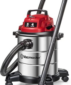 Vacmaster 5-Gallon* 4 Peak HP Stainless Steel Wet/Dry Vacuum – VOC508S 1101