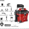 Vacmaster 5-Gallon* 5 Peak HP† Remote Control Wall Mount Wet/Dry Vac – VWMB508 1101