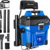 Vacmaster VWMB508 0101 5 Gallon Wall-Mount Wet/Dry Vacuum with Remote Control Operation