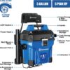Vacmaster VWMB508 0101 5 Gallon Wall-Mount Wet/Dry Vacuum with Remote Control Operation Vacmaster VWMB508 0101 5 Gallon Wall-Mount Wet/Dry Vacuum with Remote Control Operation