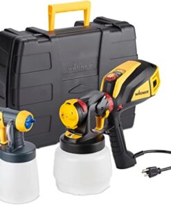 Wagner Spraytech 02419307 FLEXiO 595 Handheld HVLP Paint Sprayer, Sprays Most Unthinned Latex, Includes Two Nozzles - iSpray & Detail Finish Nozzle, Complete Adjustability, Lightweight Design