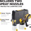 Wagner Spraytech 02419307 FLEXiO 595 Handheld HVLP Paint Sprayer, Sprays Most Unthinned Latex, Includes Two Nozzles - iSpray & Detail Finish Nozzle, Complete Adjustability, Lightweight Design