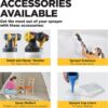 Wagner Spraytech 0529011 FLEXiO 570 Handheld HVLP Paint Sprayer, Sprays Most Unthinned Latex, Includes iSpray Nozzle, Complete Adjustability for All Needs Multi-Colored